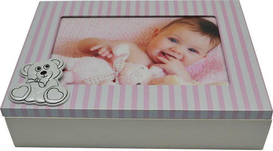 Ankor Cutie Cadru de poze pentru copii Rama foto Lemn Roz 15x10cm