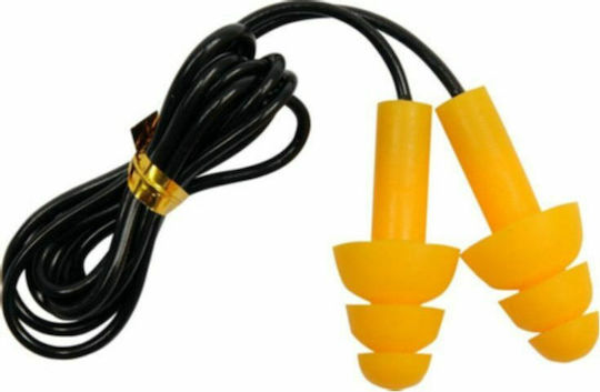 Yato YT-7456 Silicone Earplugs with Safety Cord in Yellow Colour YT-7456 50 Pieces