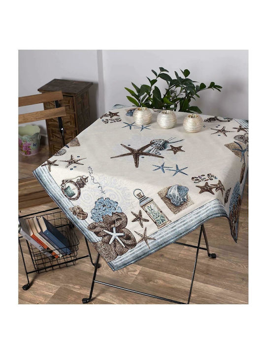 Silk Fashion Dori Tablecloth Blue 140x240cm