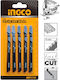 Ingco JBT111C Blade for Wood 74mm 5pcs