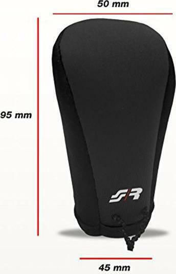 Simoni Racing Shift Knob Drop Κάλυμμα Ταχυτήτων Μικροφίμπρα Universal black