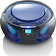Lenco Φορητό Ηχοσύστημα SCD-550 με Bluetooth / CD / MP3 / USB / Ραδιόφωνο σε Μπλε Χρώμα