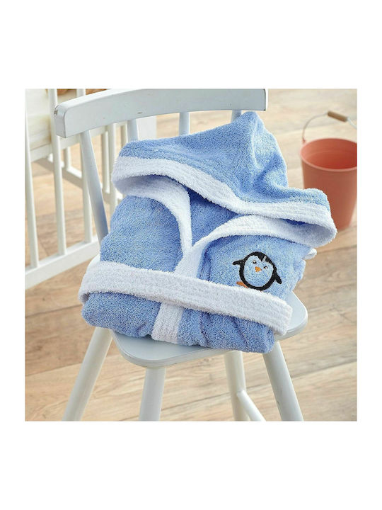 SB Home Παιδικό Μπουρνούζι Icey Blue με Κουκούλα