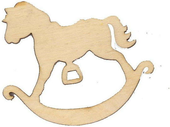Next Rocking Horse Ξύλινη Φιγούρα 5.2x4.5εκ. Πάχους 3mm 6τμχ