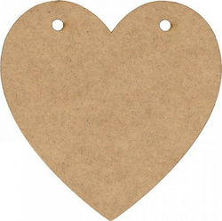 Wooden Hearts Καρδιά με Τρύπες MDF 120x6mm 12εκ. 6pcs 24117------2