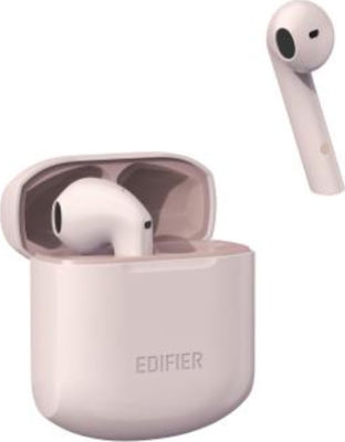 Edifier TWS200 Earbud Bluetooth Handsfree Ακουστικά με Αντοχή στον Ιδρώτα και Θήκη Φόρτισης Ροζ