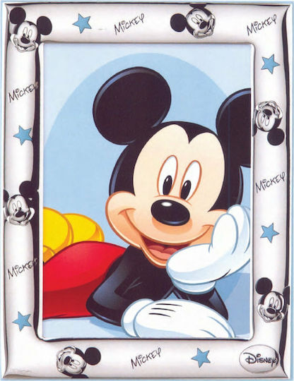 Disney Mickey Mouse Детска Рамка За Снимки Синя Сребърна 13x18см