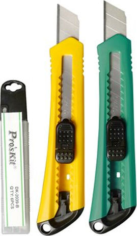 Set de cuțite pliante cu Plastic Corp Yellow