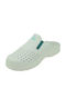 Fly Flot Damen Leder Anatomisch Holzschuhe Weiß
