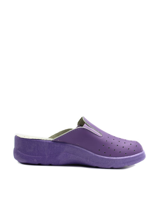 Level Anatomic 303 Damen Leder Anatomisch Clogs Lila