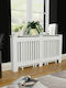 vidaXL Калориферен Капак От MDF Бял 152x19x81см