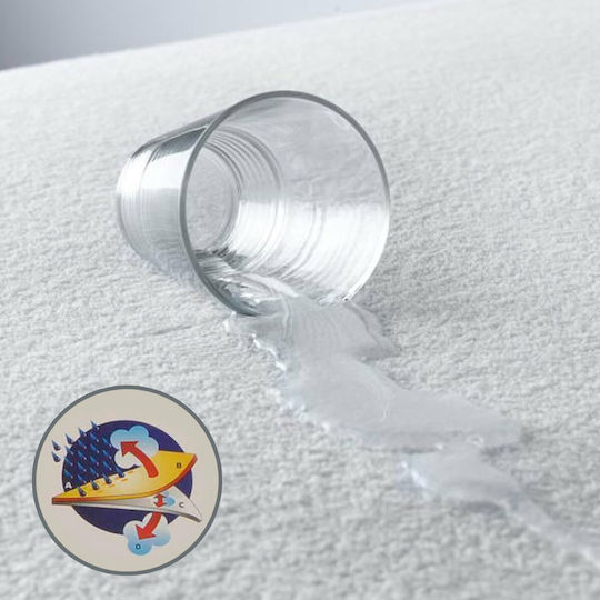 Bed & Home Excellent Waterproof Baby Crib Mattress Protector Cotton Terry Towel with Border 70x140x30cm