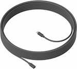 Logitech 10m Mic Cable Graphite Kabel Mikrofon 10m (950-000005) 1Stück