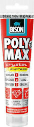 Bison Poly Max Crystal Express Σφραγιστική Σιλικόνη Διάφανη 115gr