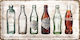 Nostalgic Art 3D Wall Decor Sign Coca-Cola Bottle Timeline Handmade Made of Metal 40x25cm