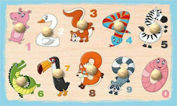 Kids Peg Puzzle Wooden Numbers 10pcs ToyMarkt