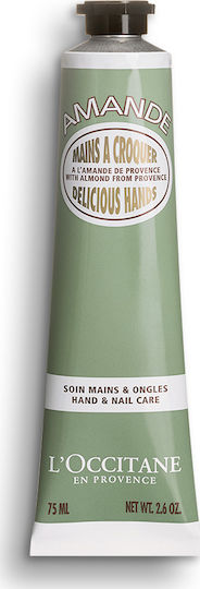 L'Occitane Moisturizing Hand and Nails Cream for Chapped Hands Almond Delicious 75ml