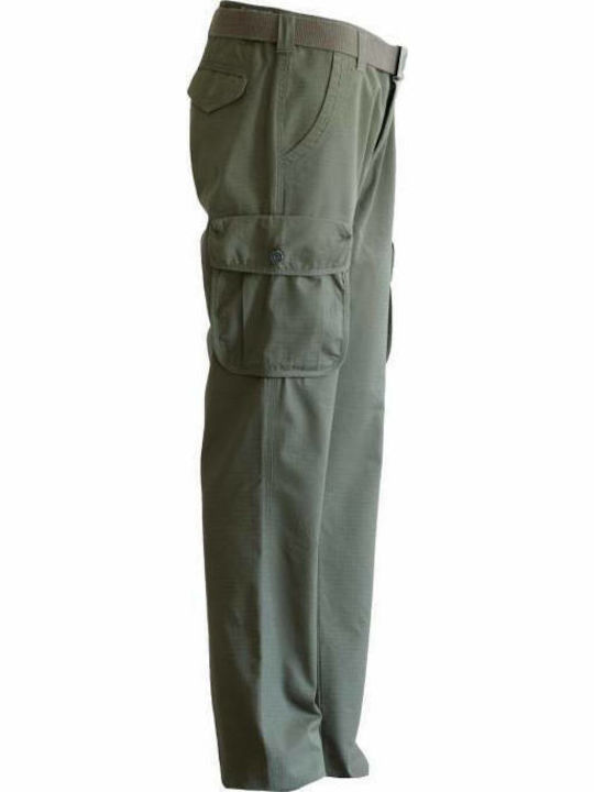 Toxotis Active Wear Jagdhose Rip-Stop Olivgrün mit 6 Taschen in Khaki Farbe