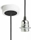 Rendl Light Studio Hex Pendant Light Suspension for Socket E27 Black