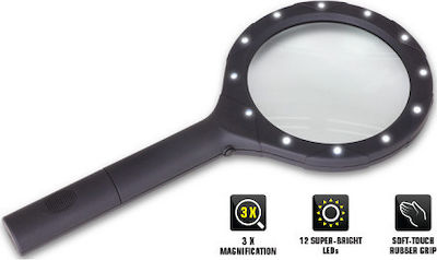 Velamp Magnifying Lense with Light Μαύρος