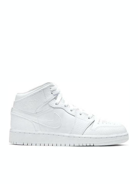 Jordan Air Jordan 1 Παιδικά Sneakers High Λευκά