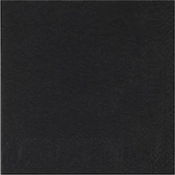 Finezza Șervețel Luxury 2F Neagră 40x40cm. 85buc