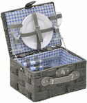 Inart Basket Set for 2 30x23x15cm in Gray color 3-60-612-0006