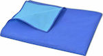vidaXL Κουβέρτα για Πικ-Νικ Μπλε/Γαλάζια 100x150cm