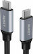 Aukey Braided USB 2.0 Cable USB-C male - USB-C Μαύρο 1m CB-CD5