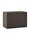 vidaXL Polypropylene Outdoor Storage Box 190lt Brown 78x44x55cm