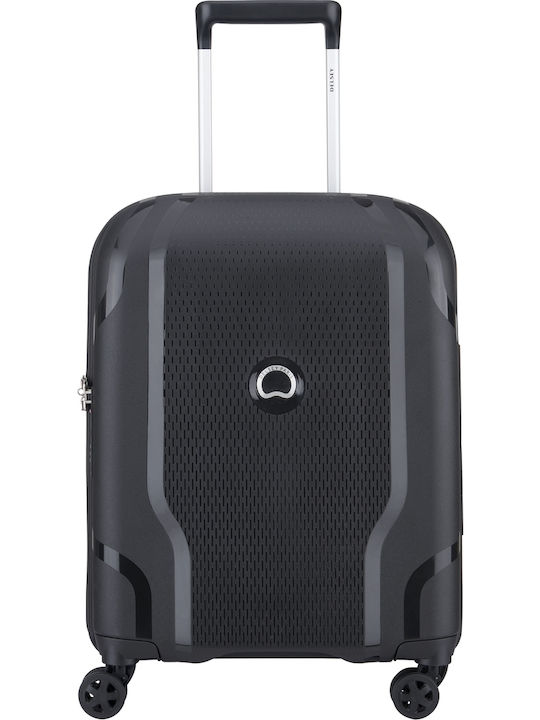 Delsey Clavel Cabin Hard Suitcase Black With 4 ...