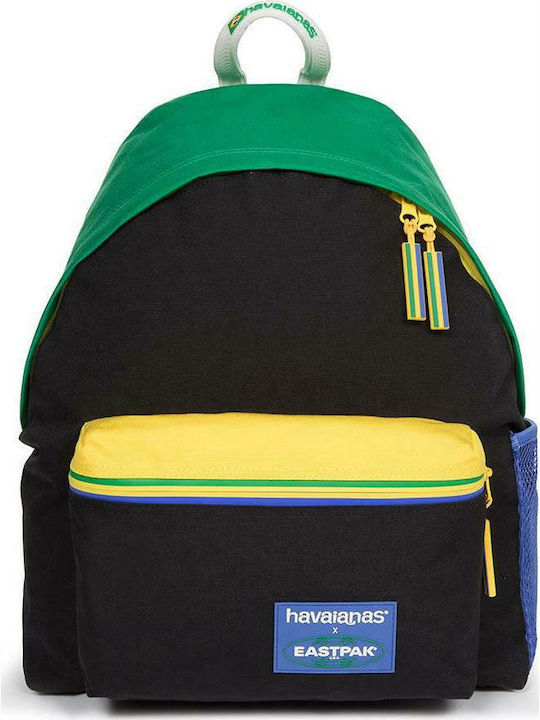 Eastpak Padded Pak'r Havaianas Mix Schwarz Schulranzen Rucksack Junior High-High School in Schwarz Farbe 24Es