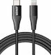 Anker Powerline+ II MFI Geflochten USB-C zu Lightning-Kabel 87W Schwarz 1.8m (A8653H11)