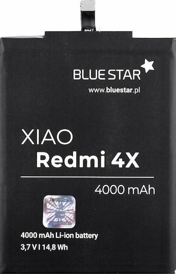 Blue Star Συμβατή Μπαταρία Αντικατάστασης 4000mAh για Redmi 3