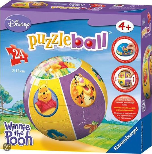 Puzzleball Winnie the Pooh για 4+ Ετών 24pcs Ravensburger