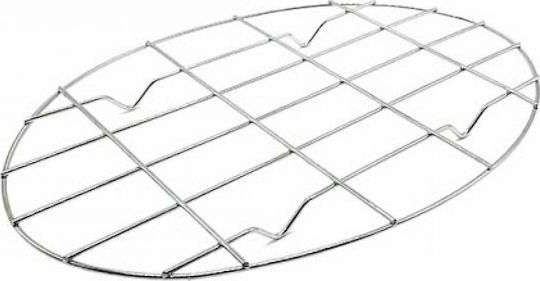 Round Inox Grill Rack with Legs 37.5cm Roasting Pan