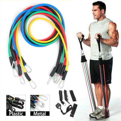 Gymtube Resistance Bands with Handles Set 5pcs Multicolour