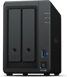 Synology DiskStation DS720+ NAS Tower με 2 θέσεις για HDD/M.2/SSD και 2 θύρες Ethernet