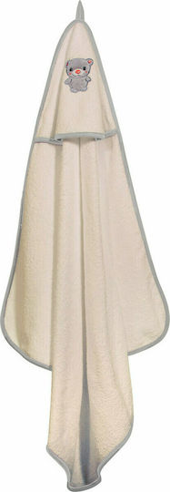 Greenwich Polo Club Baby Hooded Bath Towel 2910 White 80x80cm