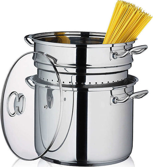 Kuchenprofi San Remo Tiefer Edelstahl-Topf 6Es / 23cm