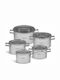 Edenberg Cookware Set of Stainless Steel with Non-stick Coating Silver 10pcs