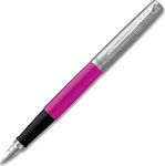 Parker Jotter Original Stilou Roz din Oțel cu Albastru Cerneală 2096904