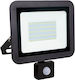 Geyer LPRM-50CS Wasserdicht LED Flutlicht 50W Natürliches Weiß 4000K mit Bewegungssensor IP65