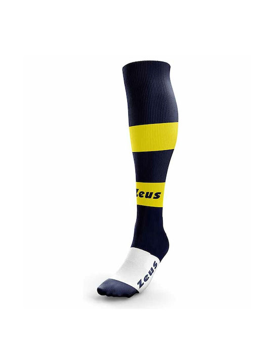 Zeus Parma New Ποδοσφαιρικές Κάλτσες Μπλε/Κίτρινες/Λευκές 1 Ζεύγος
