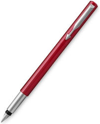 Parker Writing Pen Medium Red made of Steel with Blue Ink