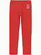 Kinder Leggings Lang Rot