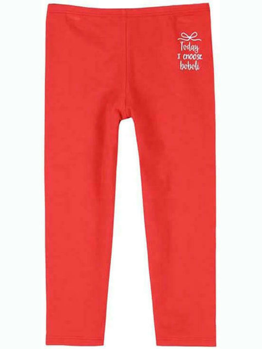 Boboli Kids Legging Capri Red