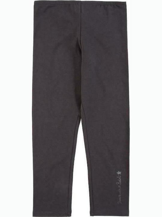 Παιδικό Κολάν Μακρύ Γκρι Basic Stretch Knit Leggings