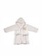 Dimcol Baby Bademantel Kapuzen Sleeping Bear Cub 02 12 White & Pink