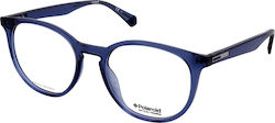 Polaroid Plastic Eyeglass Frame Blue PLD D381 MVU